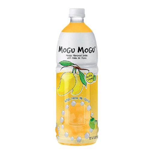Mogu Mogu Mango Flavoured Drink with Nata De Coco 1L