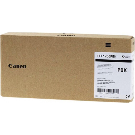 Canon PFI-1700PBK Originele Foto Zwart Inktcartridge