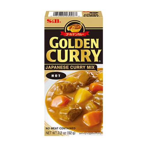 S&B Golden japanese curry mix hot flavor 92g