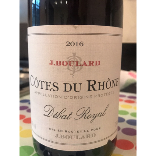 J. Boulard Débat Royal Côtes Du Rhône 75cl