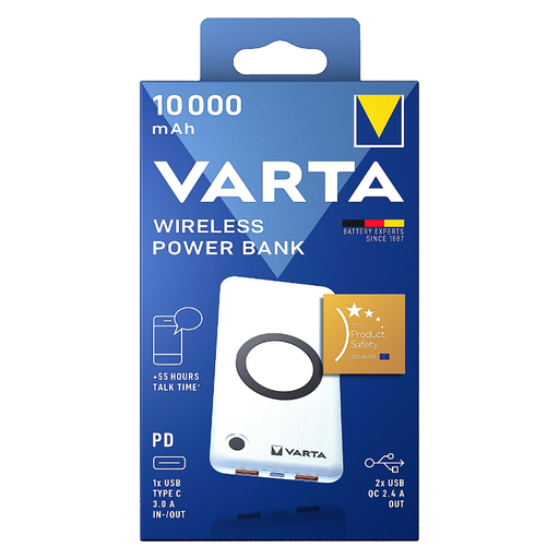 VARTA WIRELESS POWER BANK 10000