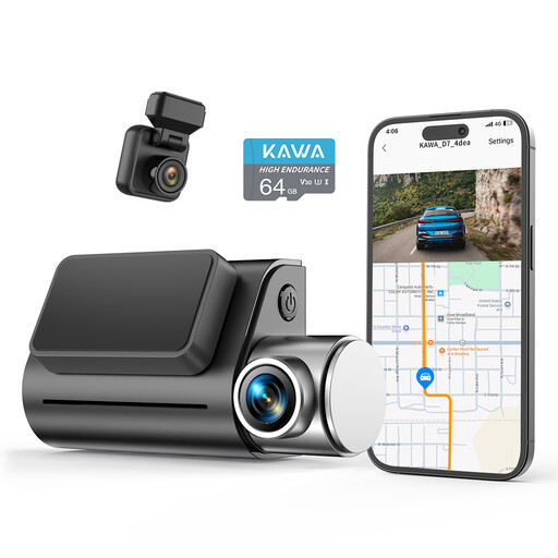 KAWA 4K Front and Rear Dash Cam