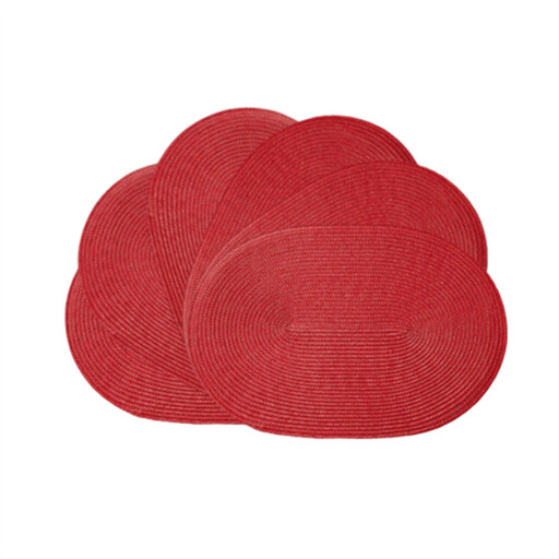 PP Ovale Placemats Rood