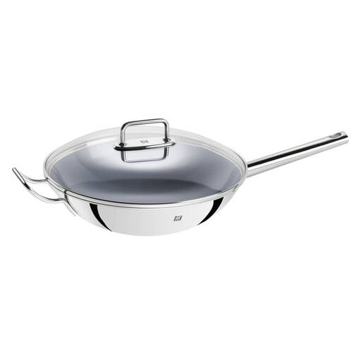 Zwilling Plus Wok - 32cm - 18/10 Stainless Steel - Ceramic Coating