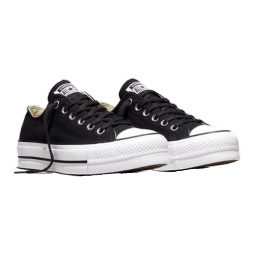 Converse Chuck Taylor All Star Lift Platform Canvas Women's Low-Top Shoes - Black