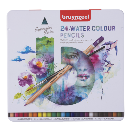 Bruynzeel Expression, watercolour pencils with brush