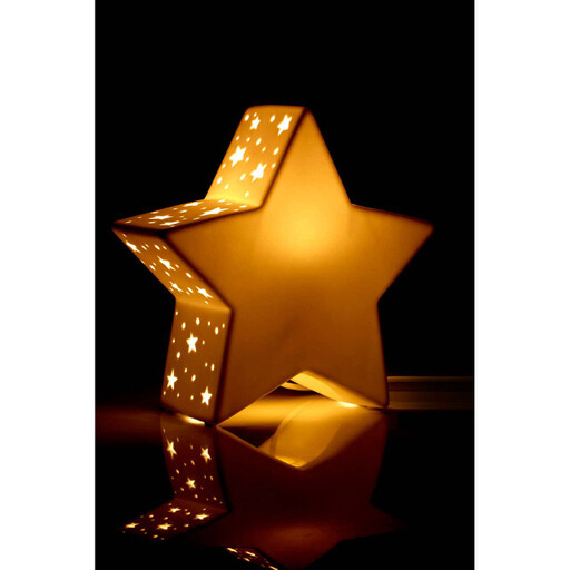 Premier Kids Night Light Ola Star Ceramic White