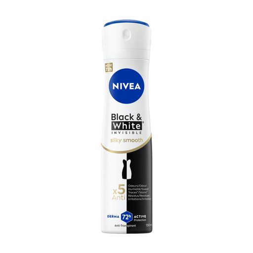 NIVEA Deospray Invisible Black White Silky Smooth 150 ml
