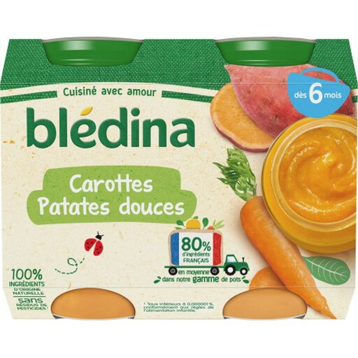 BLEDINA Carrots and sweet potatoes from 6 months