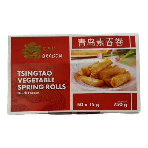 Nordic Seafood Red Dragon Tsingtao Vegetable Spring Rolls, 50 × 15 g box