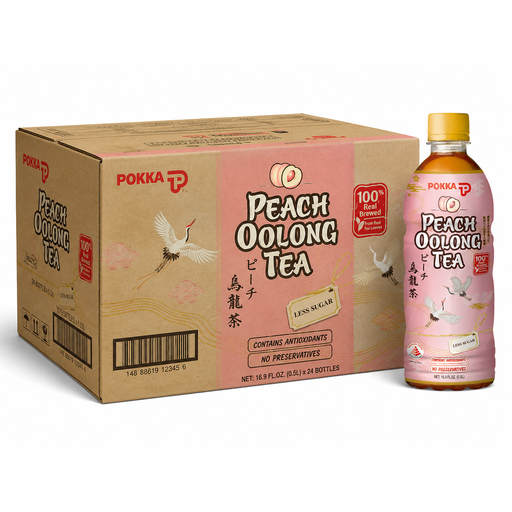 Pokka Drink Oolong Tea Peach 24 X 500 ML
