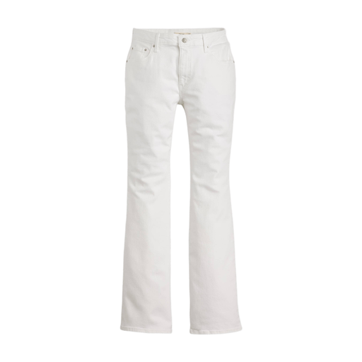 LEVI'S 726 High Rise Flare Jeans Soft Clean White