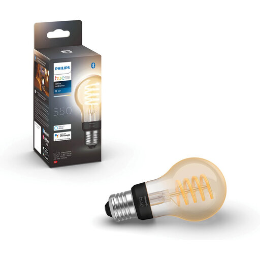 Philips Hue A60 Filament Bulb - Warm to Cool White Light - 1-Pack - E27