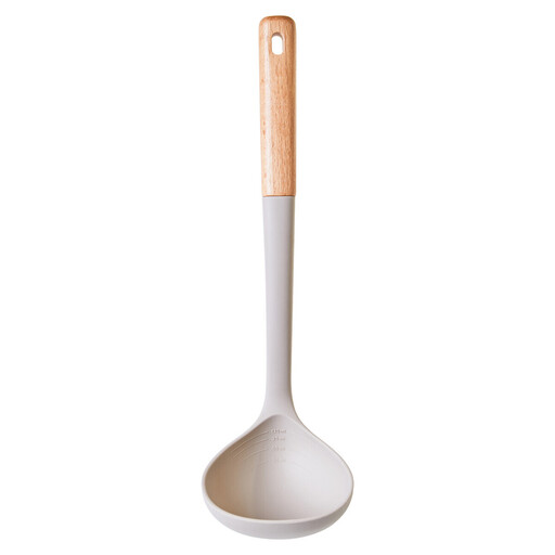 Maison by Premier Nova Ladle Wood & Silicone Grey