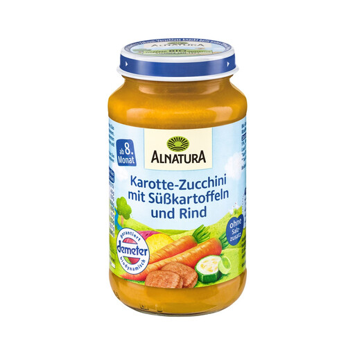 Alnatura Organic Carrot-Zucchini-Sweet Potato Beef (from 8 months) 220 g