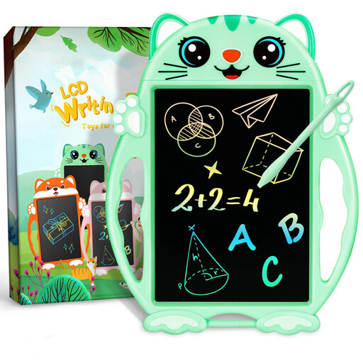CHEERFUN Green Kitten LCD Writing Tablet