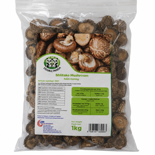DOUBLE PANDA Dried Shiitake Mushrooms 1kg