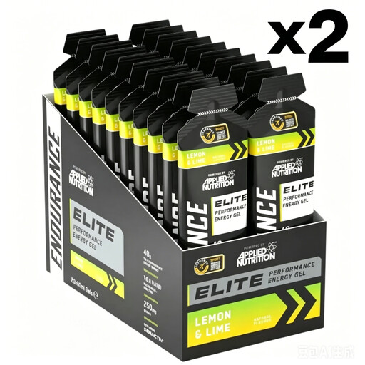 Applied Nutrition Endurance Elite Tri-Source Energy Gel 40g Carbs Lemon & Lime Flavour