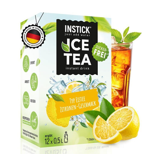INSTICK just add water sugar-free instant drink (lemon iced tea)