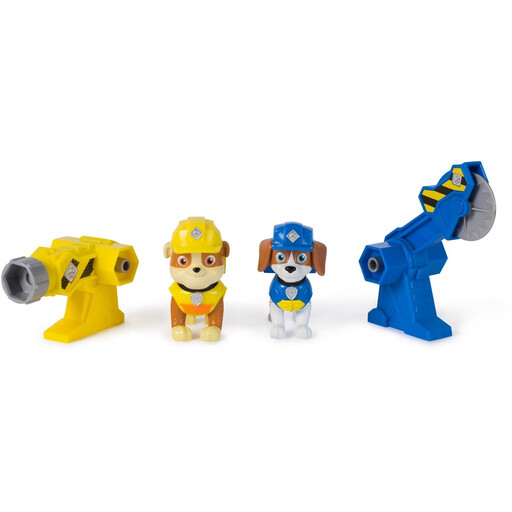 Paw Patrol Power Tool Pups Rubble & Wheeler Action Figures Set