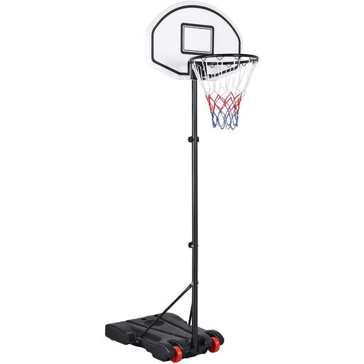 Yaheetech 1.9-2.5M Height-Adjustable Basketball Hoop System