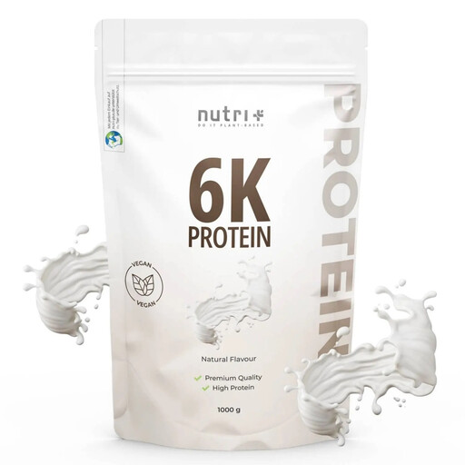 Nutri+ 6K Protein Pulver Vegan 1kg Natural