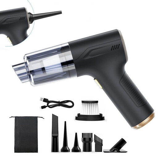 Powerful Wireless Car Vacuum Cleaner, 4-in-1 Mini Portable Handheld Vacuum Cleaner with Brushless Motor, Multifunctional 15000pa Cordless Car Vacuum Cleaner, for PC, Home, Car, Office, Sofa