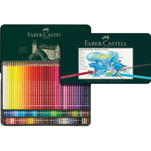 Faber-Castell Albrecht Dürer Watercolour Pencils - 120-Piece Set