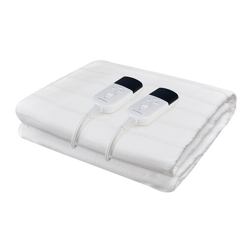 A double electric underblanket with dual controllers