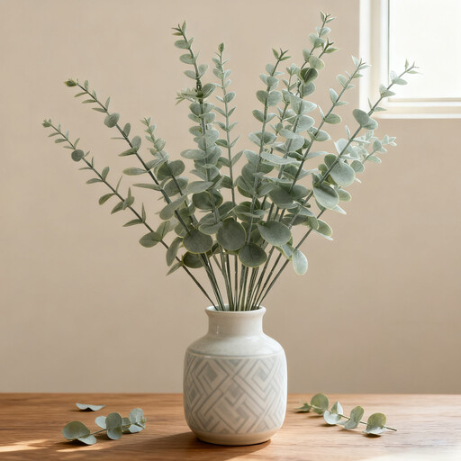Wei's moment 24pcs Eucalyptus Stems Artificial