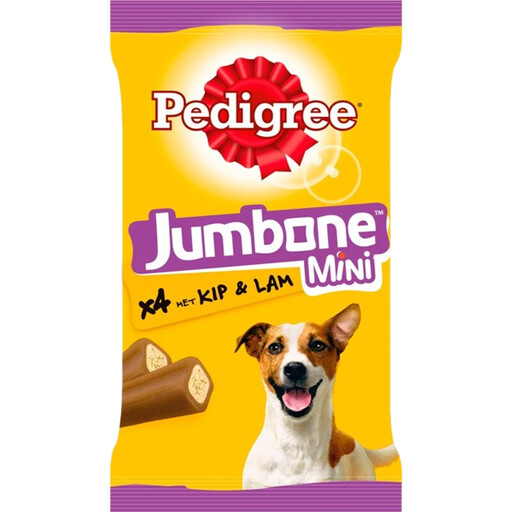 Pedigree Dog Snacks Jumbone Mini Chicken & Lamb 4 Pieces