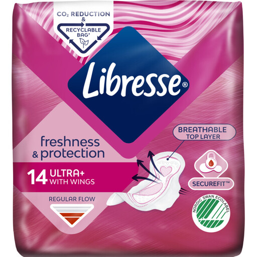 Libresse Freshness & Protection Ultra+ with Wings