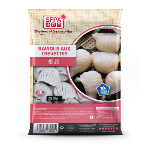 SFPA Shrimp Raviolis (Ha Kao) 50 Pieces 1.4 kg