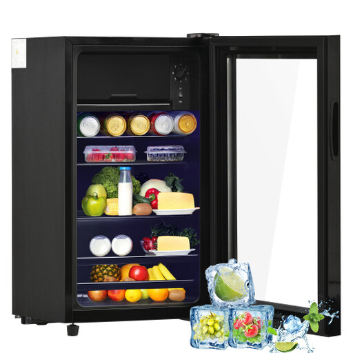 76 l mini fridge with freezer compartment