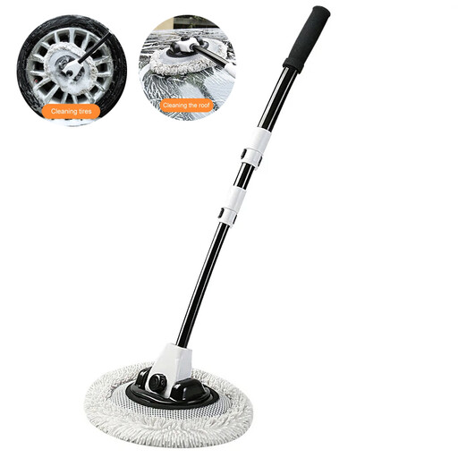 Black & White Chenille Car Wash Mop