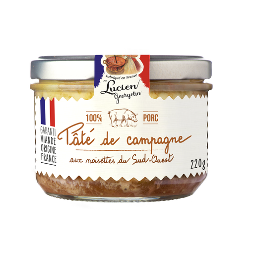 LUCIEN GEORGELIN P?té de Campagne aux Noisettes du Sud-Ouest 220g