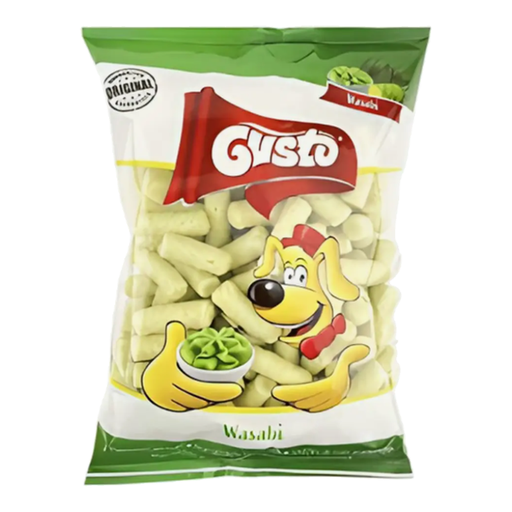 GUSTO CORN PUFFS WASABI 80G
