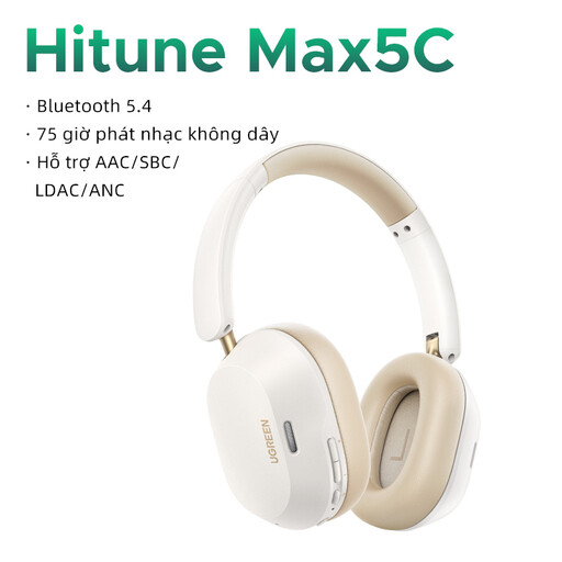 UGREEN HiTune Max5c ANC Headphones White