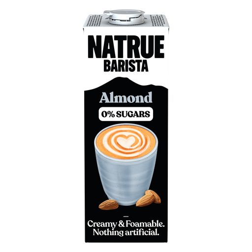 NATRUE 0% Almond Drink Barista Edition, boisson à l’amande de 1 L