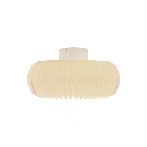 Plafonnier BELLOY 40 en papier plissé blanc