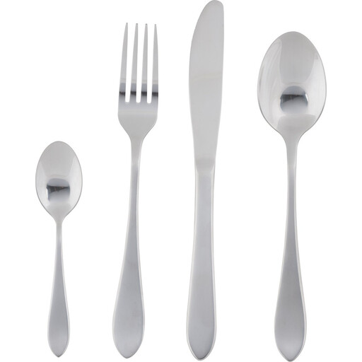 Alpina Stainless Steel Cutlery Set - 16pcs, Silver