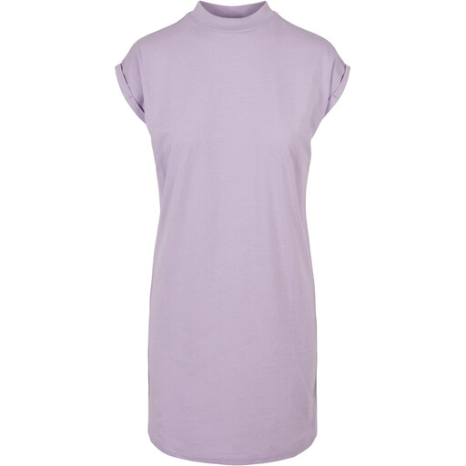 Urban Classics Ladies Turtle Extended Shoulder Dress lilac