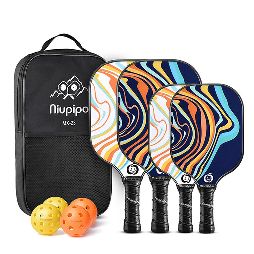 NIUPIPO MX-23 family set of four pickleball paddles