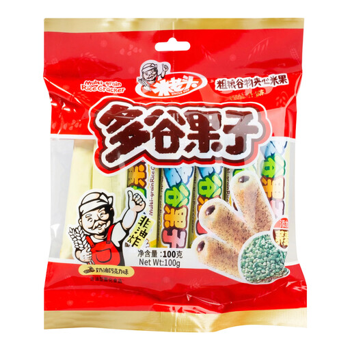 Mi Lao Tou Multigrain Snacks, Cream Chocolate Flavour, 100g