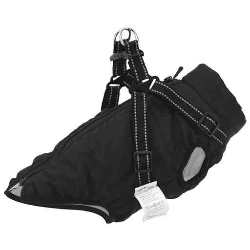 Manteau imperméable et réfléchissant pour chien avec harnais L28
