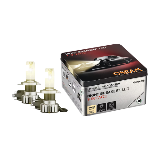 OSRAM NIGHT BREAKER LED Vintage H4 R2 Adapter