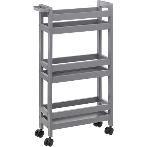 5five Concrete Grey 3-Tier Trolley - 40 x 15 x 75 cm