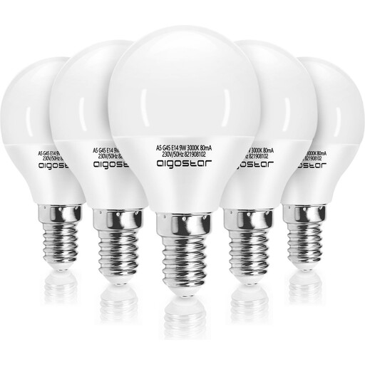 Aigostar LED A5 G45 BIG ANGLE E14 9W 3000K