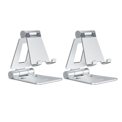 JORDAN&JUDY 2-Pack Silver Aluminium Phone Stand