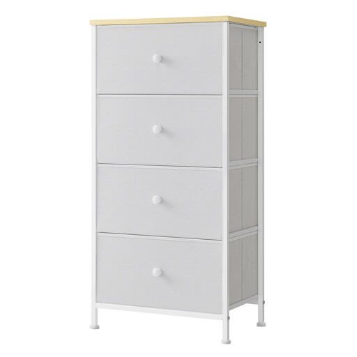 JOYFURNOS Fabric Dresser for Bedroom, with 4 Drawers